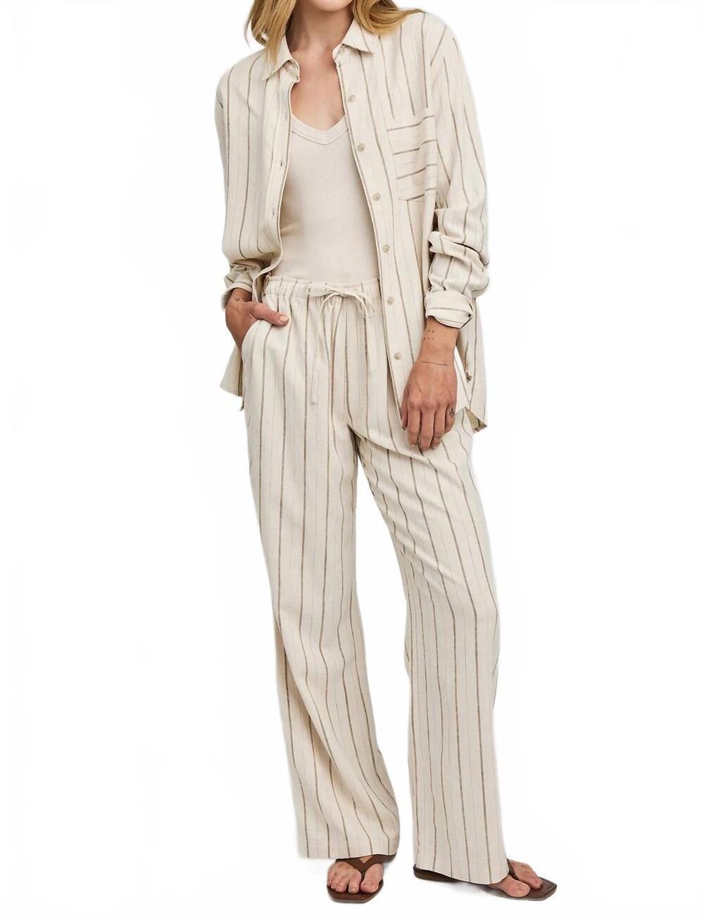 NEW GENTLE FAWN finley linen pants in cream